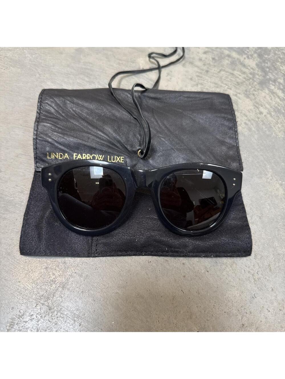 Linda Farrow Women's Black Sunglass